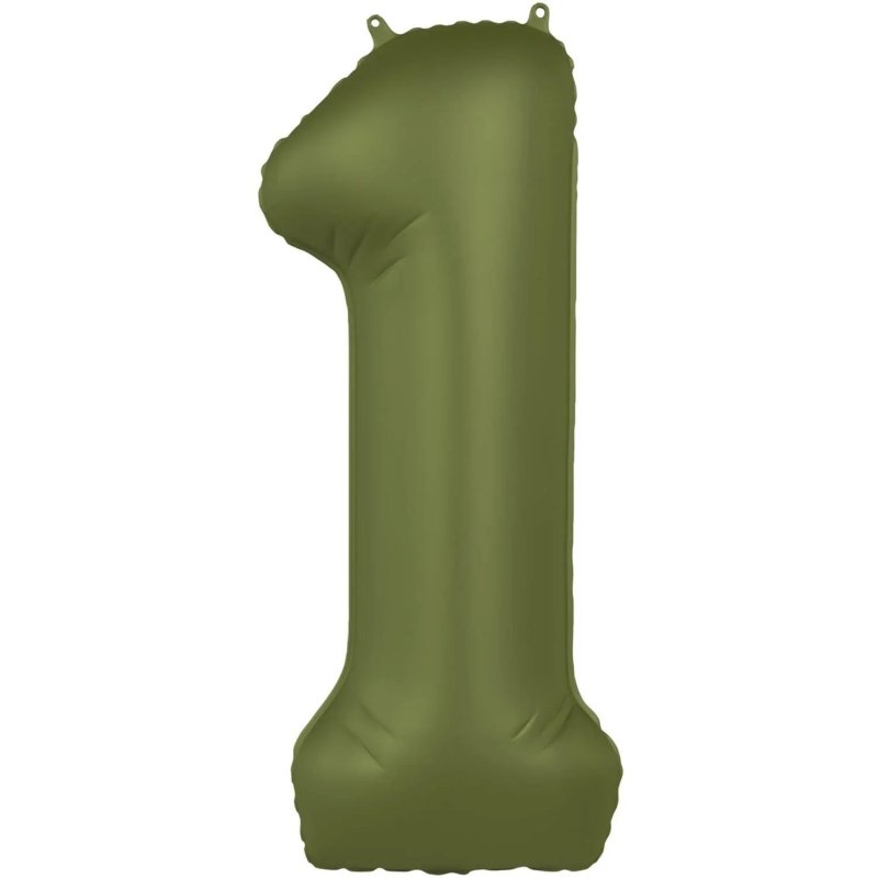 Groene cijfer ballonnen 86 cm - Ballonnenshop.nl