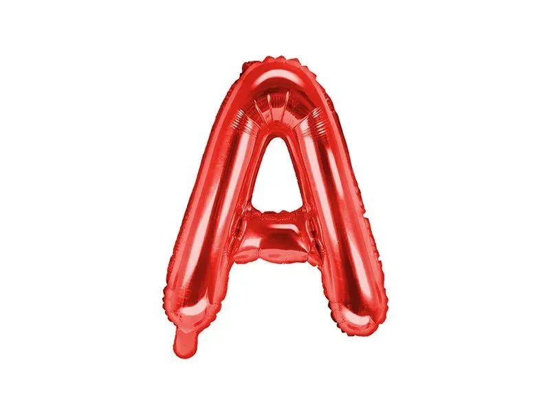 Rode letter ballonnen 35 cm - Ballonnenshop.nl