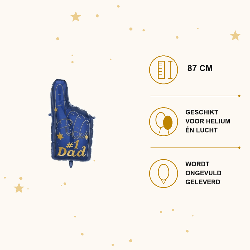 1 Dad Folie Ballon 87 cm - Ballonnenshop.nl