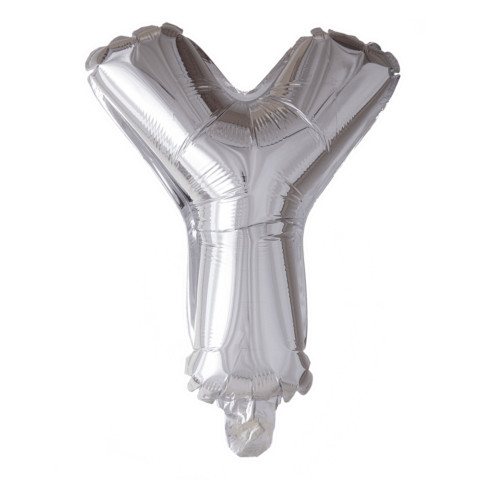 Letter Ballon Y Zilver 102 cm