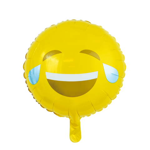 Emoji Lachen Helium Ballon - Gevuld Met Helium - 45 cm