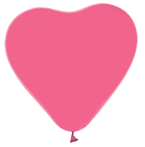 Roze Hartjes Ballonnen - 6 stuks - 30 cm