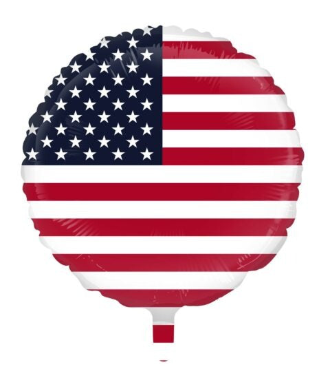 Amerikaanse Vlag Helium Ballon - 45 cm
