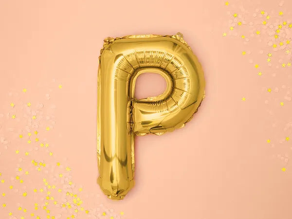 Letter Ballon P Goud - 35 cm