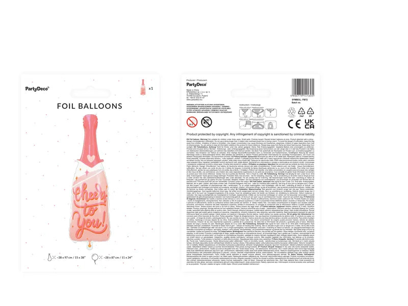 Cheers To You Fles Helium Ballon - 97 cm