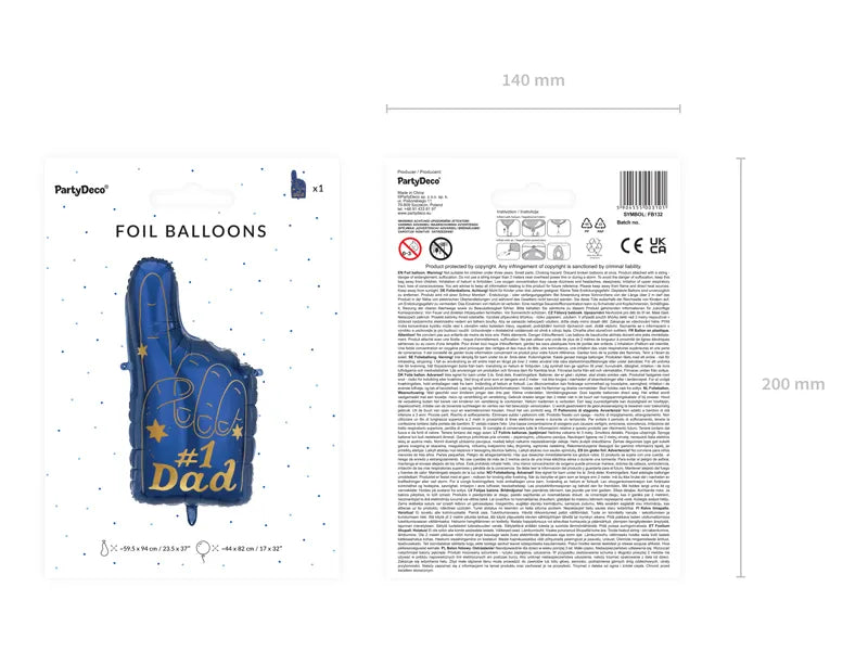 #1 Dad Helium Ballon 87 cm