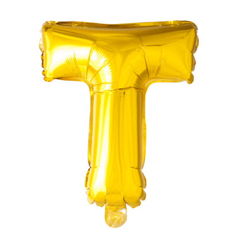 Letter Ballon T Goud 102 cm