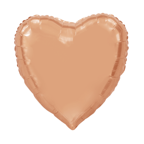 Helium Hart Ballon - Rose Goud - 91 cm