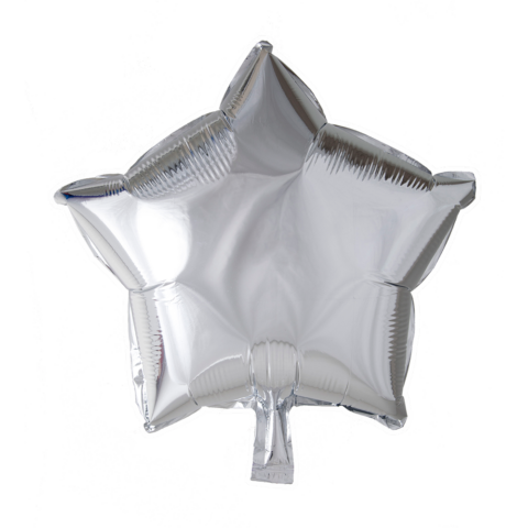 Ster Zilver Helium Ballon - 46 cm