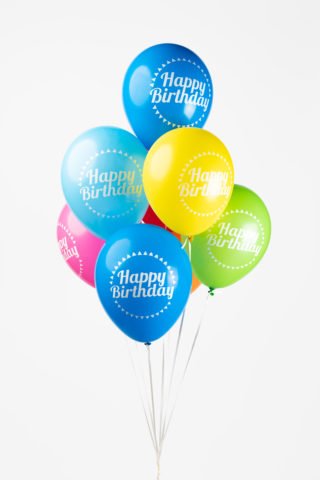 Gekleurde Ballonnen Happy Birthday - 8 stuks - 30 cm