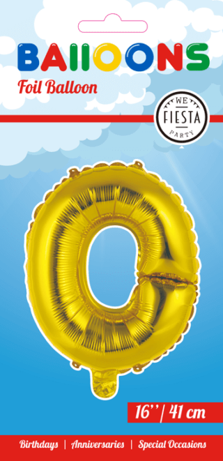 Letter Ballon O - Goud - 41 cm