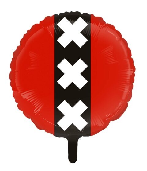 Amsterdamse Vlag Helium Ballon - 45 cm