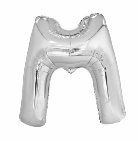 Letter Ballon M Zilver 102 cm