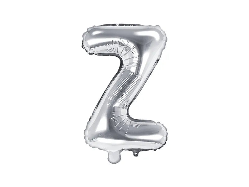 Letter Ballon Z Zilver - 35 cm