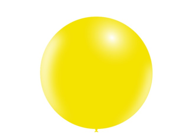 Licht Gele Mega Ballon XL 91 cm