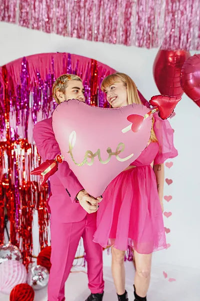 Hart Met Pijl Helium Ballon - 76 cm