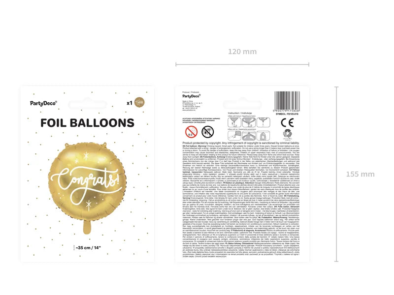 Congrats Helium Ballon 35 cm