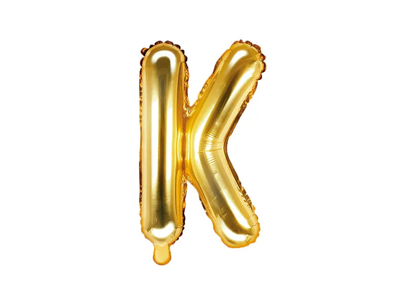 Letter Ballon K Goud - 35 cm