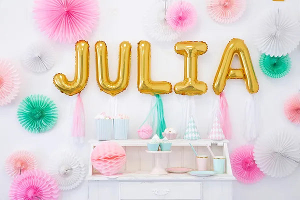 Letter Ballon J Goud - 35 cm