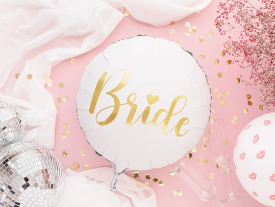 Bride Helium Ballon Wit 45 cm