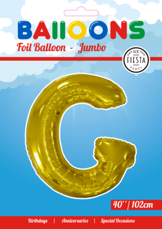 Letter Ballon G Goud 102 cm