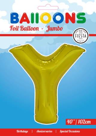 Letter Ballon Y Goud 102 cm