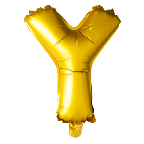 Letter Ballon Y Goud 102 cm