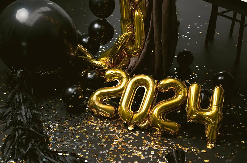 Cijfer Ballon 0 Goud 35 cm