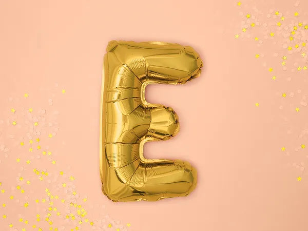 Letter Ballon E Goud - 35 cm