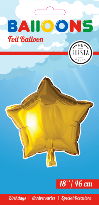 Ster Goud Helium Ballon - 46 cm