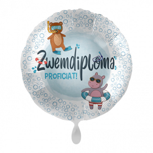Zwemdiploma Helium Ballon - 43 cm