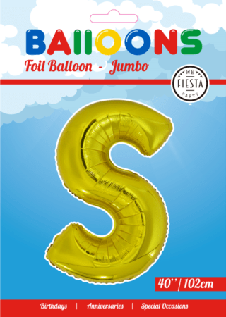 Letter Ballon S Goud 102 cm