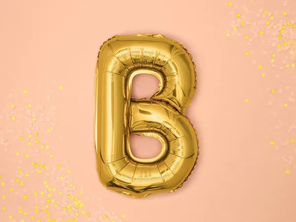 Letter Ballon B Goud - 35 cm