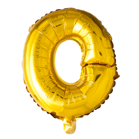Letter Ballon O - Goud - 41 cm