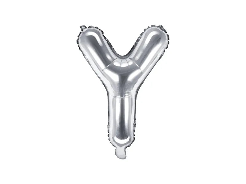 Letter Ballon Y Zilver - 35 cm