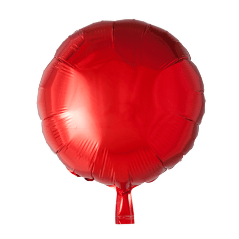 Helium Ballon Rond Rood - 46 cm