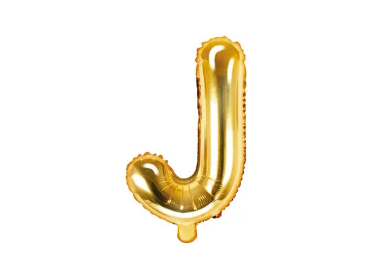 Letter Ballon J Goud - 35 cm
