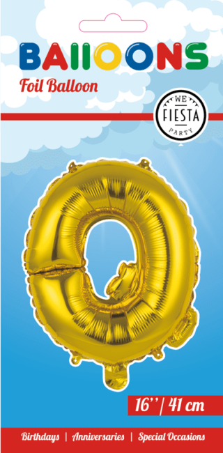 Letter Ballon Q - Goud - 41 cm