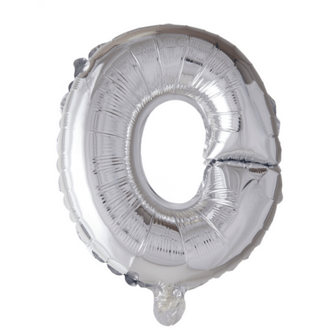 Letter Ballon O - Zilver - 41 cm