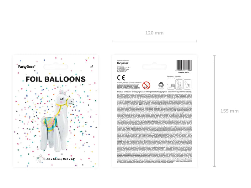 Lama Helium Ballon - 61 cm