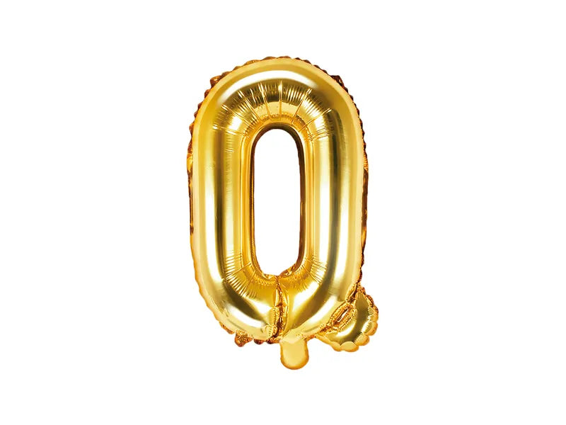 Letter Ballon Q Goud - 35 cm
