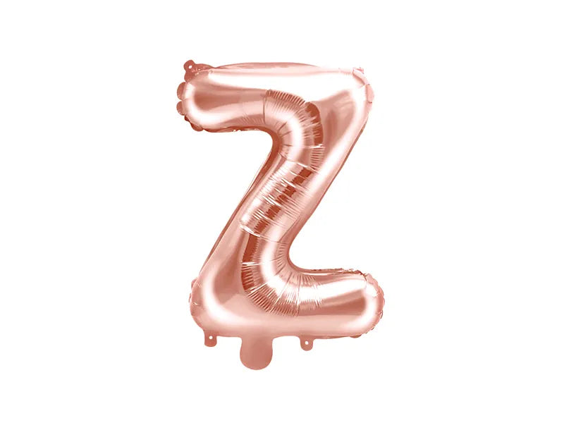 Letter Ballon Z Rose Goud - 35 cm