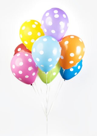 Gekleurde Ballonnen stippen - 8 stuks - 30 cm