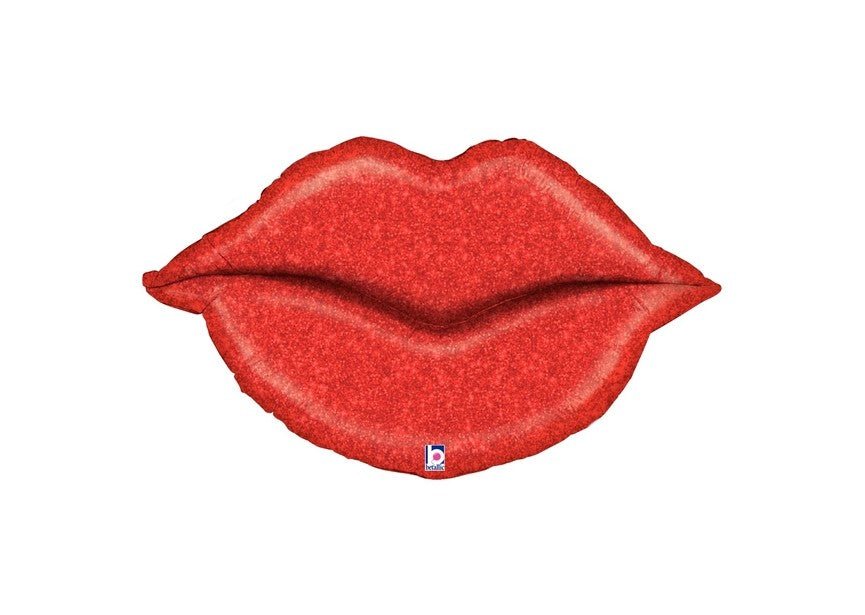 Glitter Lippen - Helium Ballon - 99 cm