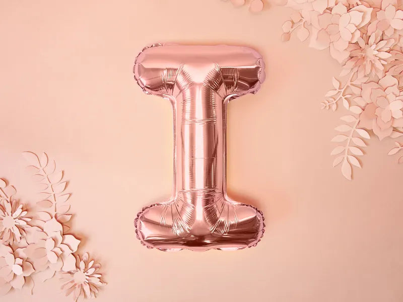 Letter Ballon I Rose Goud - 35 cm