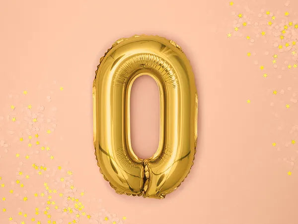 Letter Ballon O Goud - 35 cm