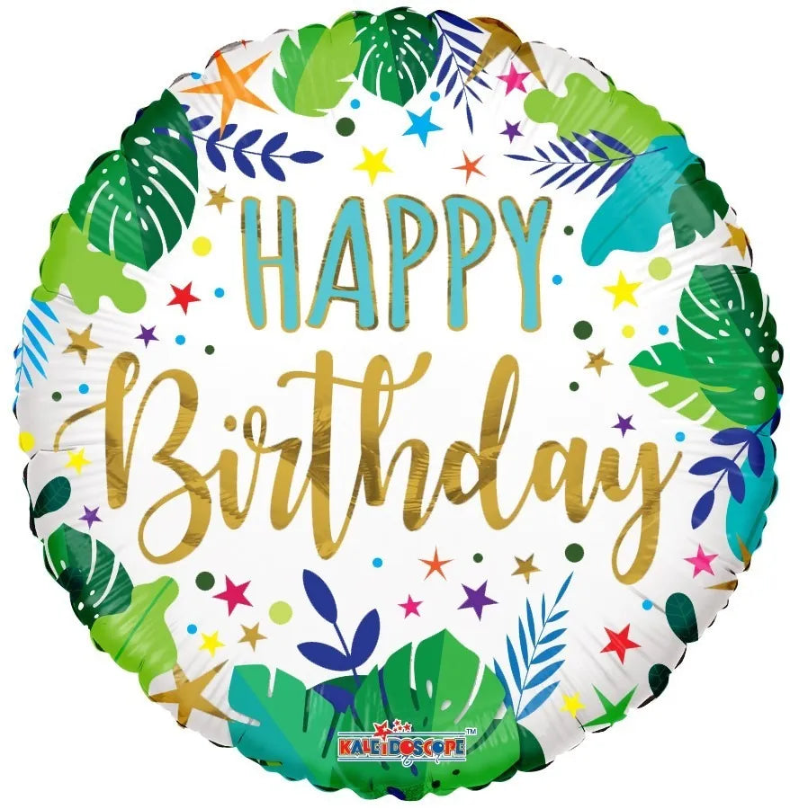 Happy Birthday Jungle Helium Ballon - 45 cm