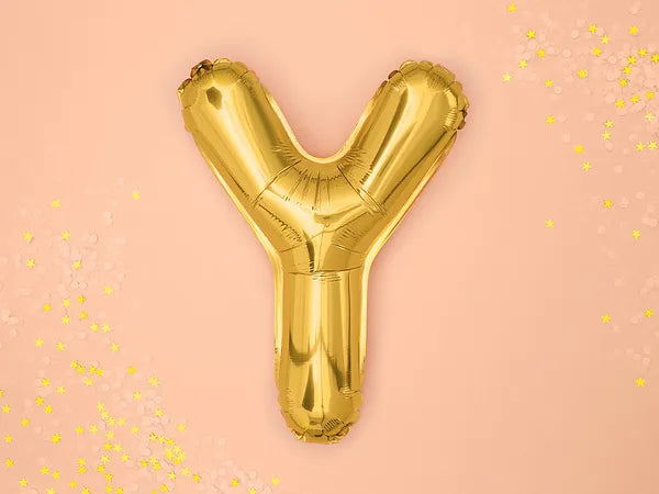 Letter Ballon Y Goud - 35 cm