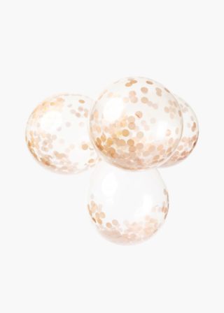Confetti Ballonnen - Rose Goud - 6 stuks - 30 cm
