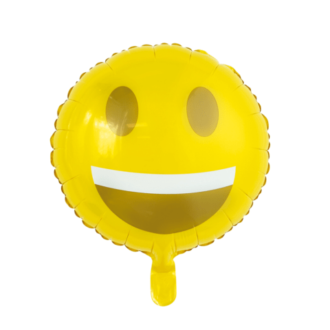 Emoji Glimlach Helium Ballon - Gevuld Met Helium - 45 cm